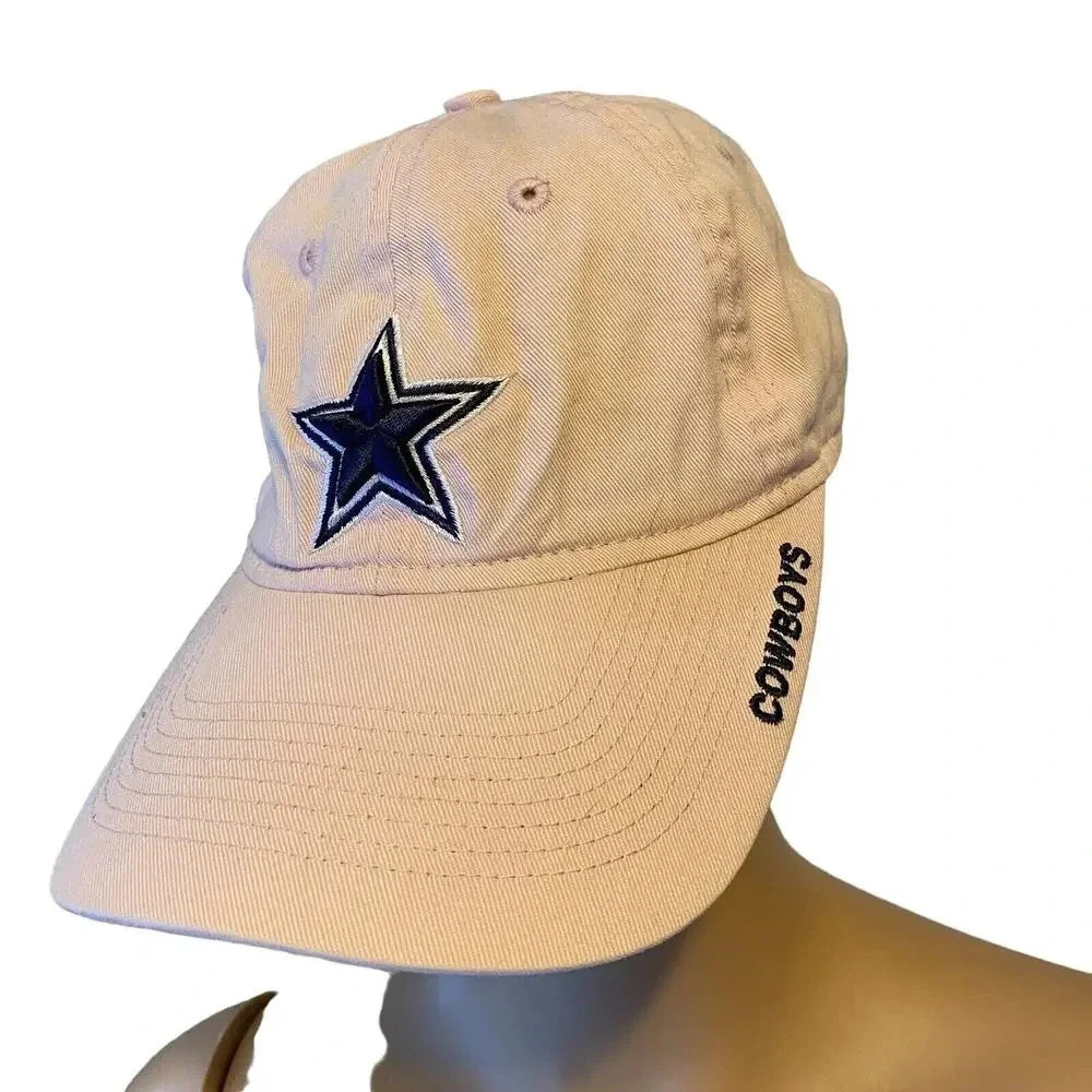 Dallas Cowboys Hat Women OSFM Pink Baseball NFL Cotton Strapback Embroidered Cap